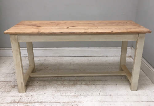 RUSTIC FRENCH REFECTORY STYLE DINING TABLE